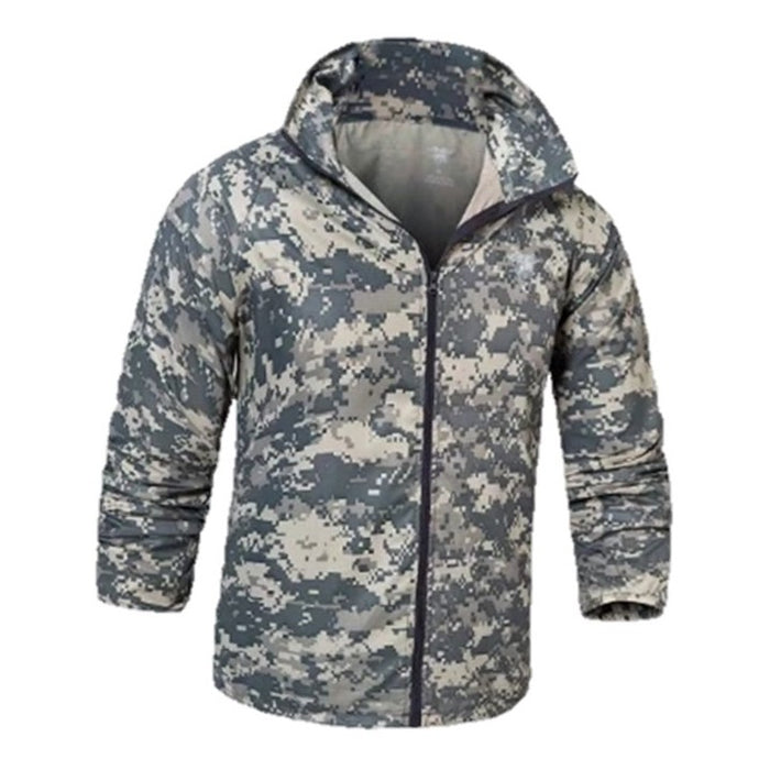 Tactical Seals Wind Breaker Jacket , Pixelised Grey