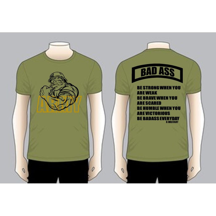 BAS ASS T-shirt, Olive Green Dri Fit