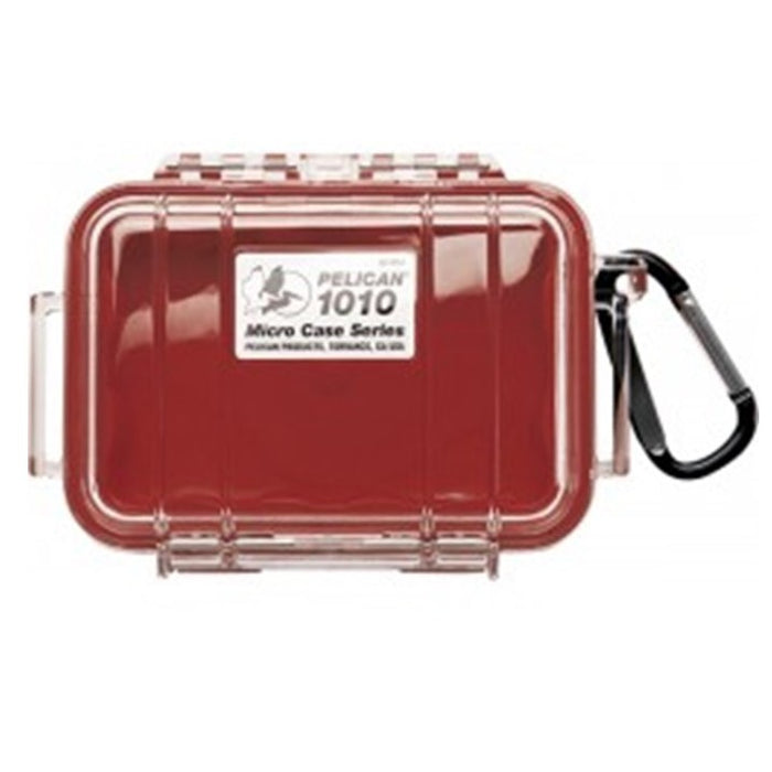 PELICAN CLEAR COVER 1010 MICRO CASE , Red