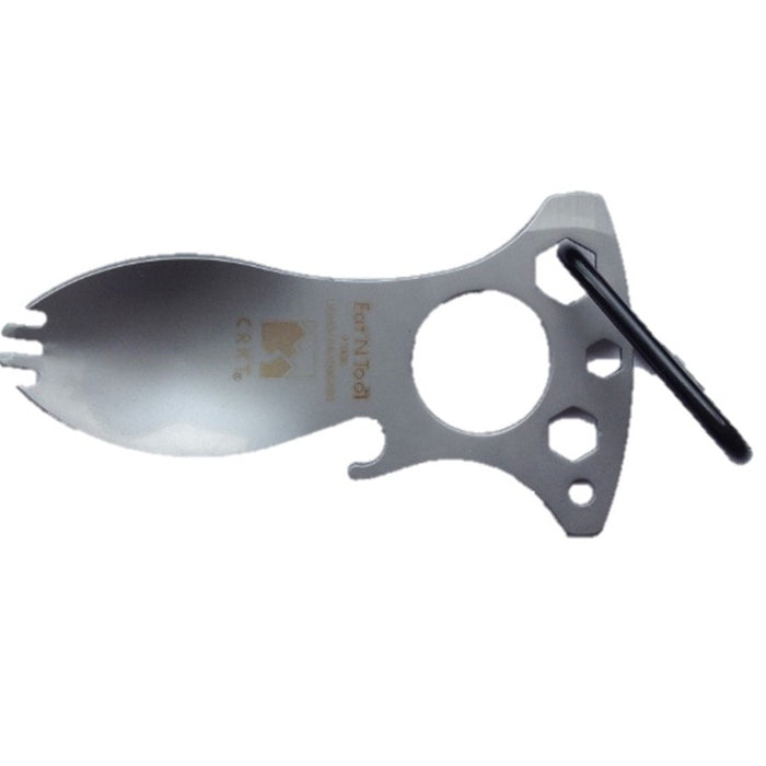 Multi-Function Stainless Steel Spoon Fork Bottle Opener , Silver