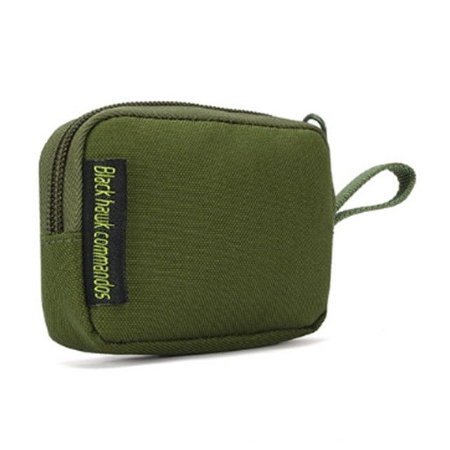 Outdoor products triangle buckle square parts bag earphone bag - GREEN