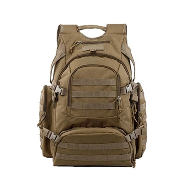 Yakeda large capacity durable military outdoor camping travel tactical shoulder backpack , Khaki