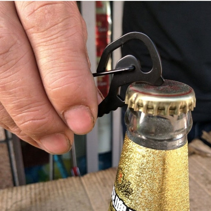 Bottle opener carabiner.