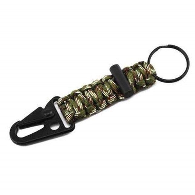 Paracord With Carabiner Camo Green