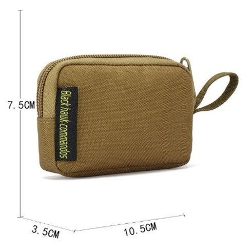 Outdoor products triangle buckle square parts bag earphone bag - GREEN