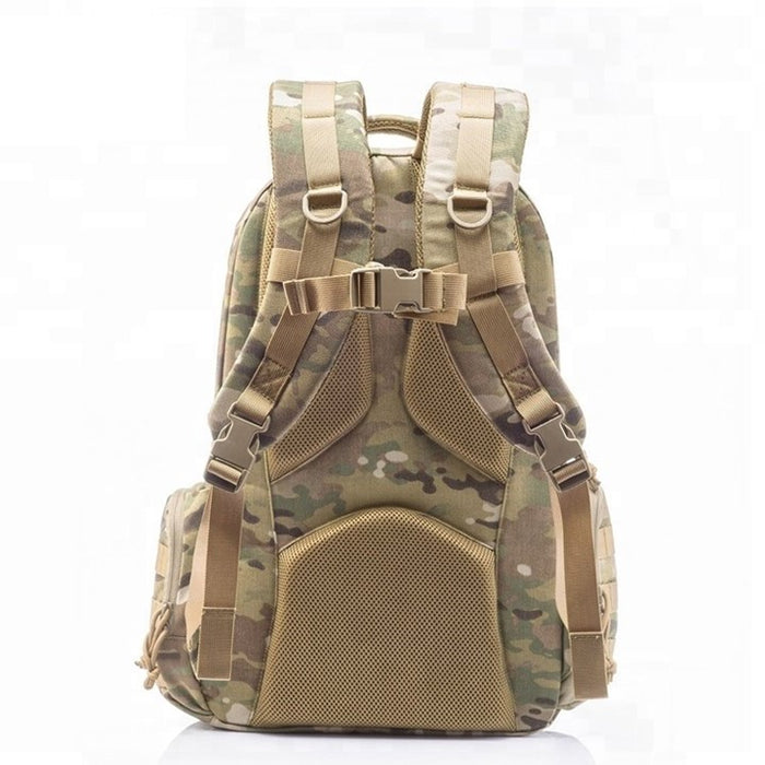 YAKEDA high quality outdoor school backpack outdoor hiking camping backpack waterproof with organizer compartment - Khaki