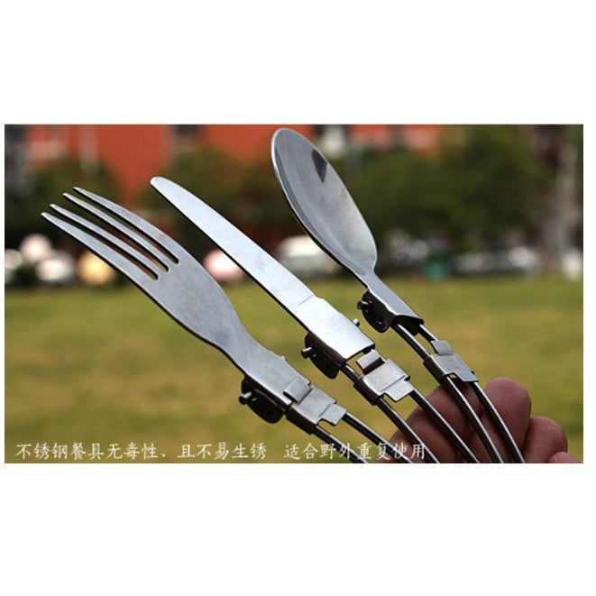 Outdoor Utensil Set with pouch