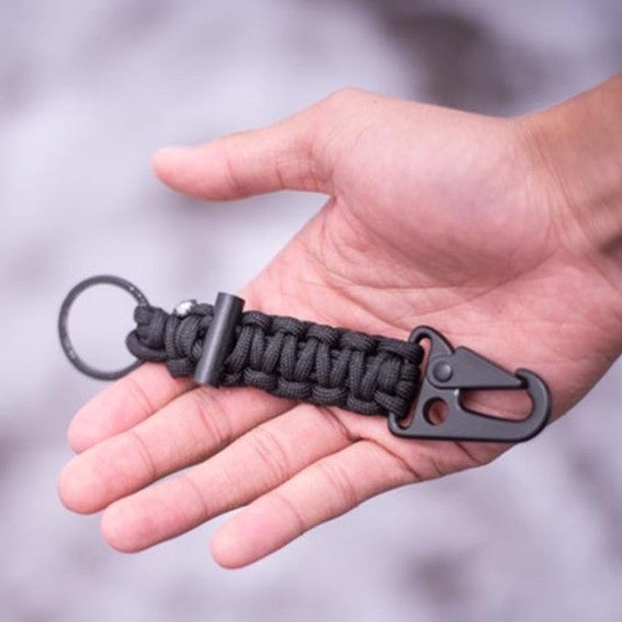 Paracord With Carabiner Black