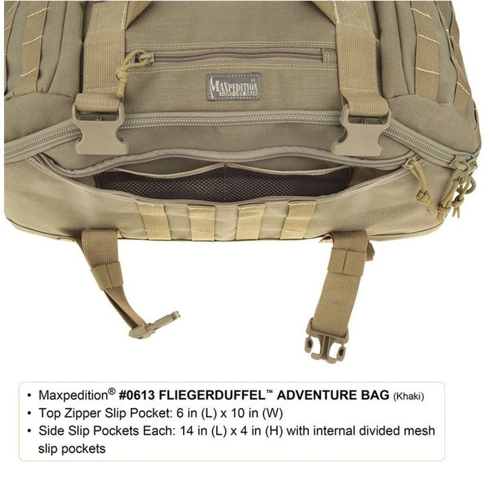 FLIEGERDUFFEL ADVENTURE BAG , Khaki