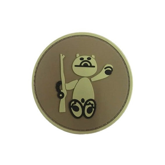 Beary Rifle Rubber badge