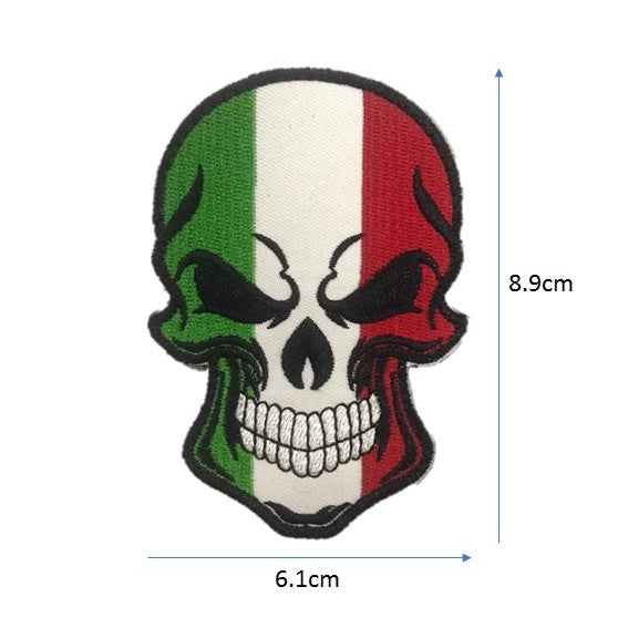 ITALY Skull Embroidery Patch