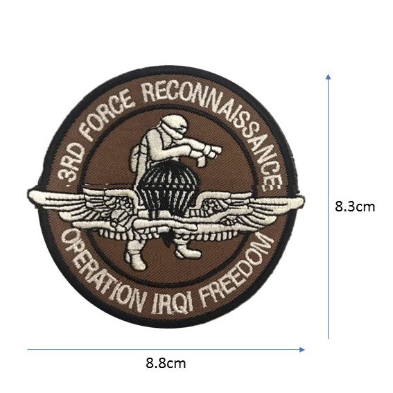 3RD FORCE RECON Embroidery Patch Brown