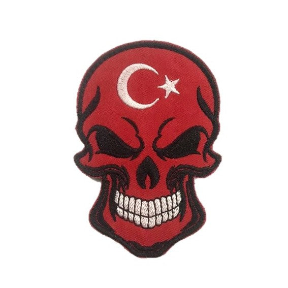 Turkey Skull Embroidery Patch