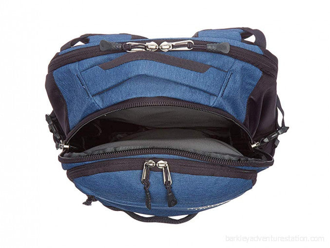 north face backpack shady blue heather THE NORTH FACE® TNF SURGE SHADY BLUE LIGHT HEATHER/WEATHERED BLACK — G MILITARY
