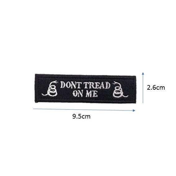 Don’t Tread on me Embroidery Patch Black