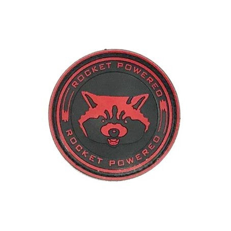 ROCKET POWERED BEAR Patch, Red