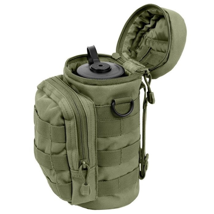 Tactical MOLLE Compatible Water Bottle Pouch, Army Green