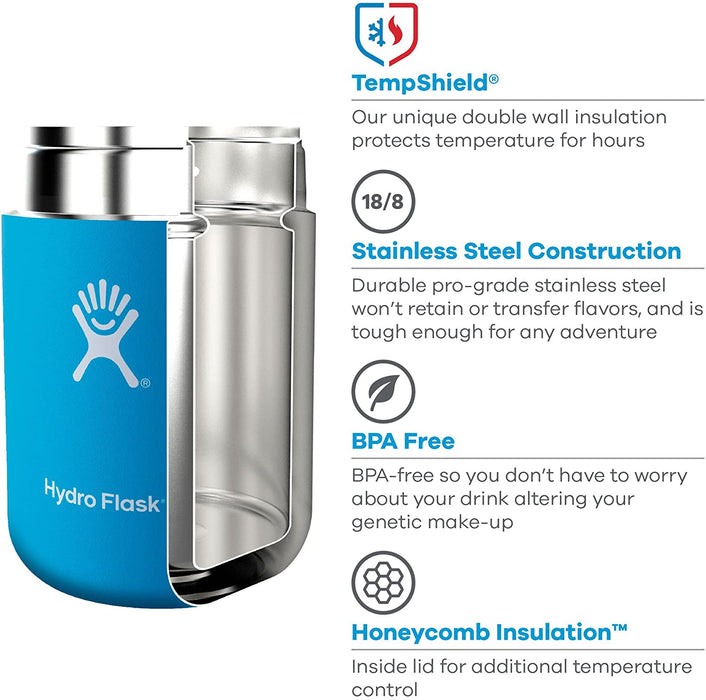 HYDRO FLASK 12 Oz Food Flask, PACIFIC