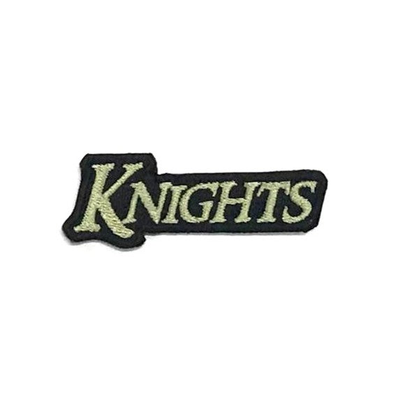Knights Wording Patch , Olive Green