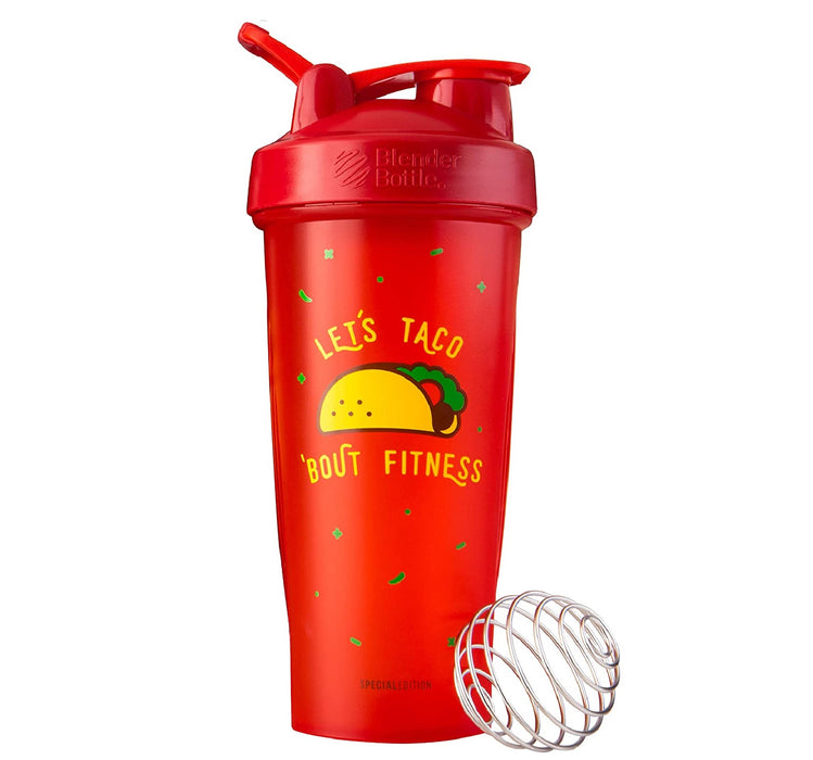 LET'S TACO 'BOUT FITNESS SPECIAL EDITION BlenderBottle Classic V2 - 28-oz. - Full-Color Red