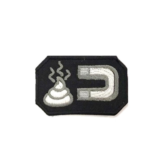 Magnet Shit Embroidery Patch Black