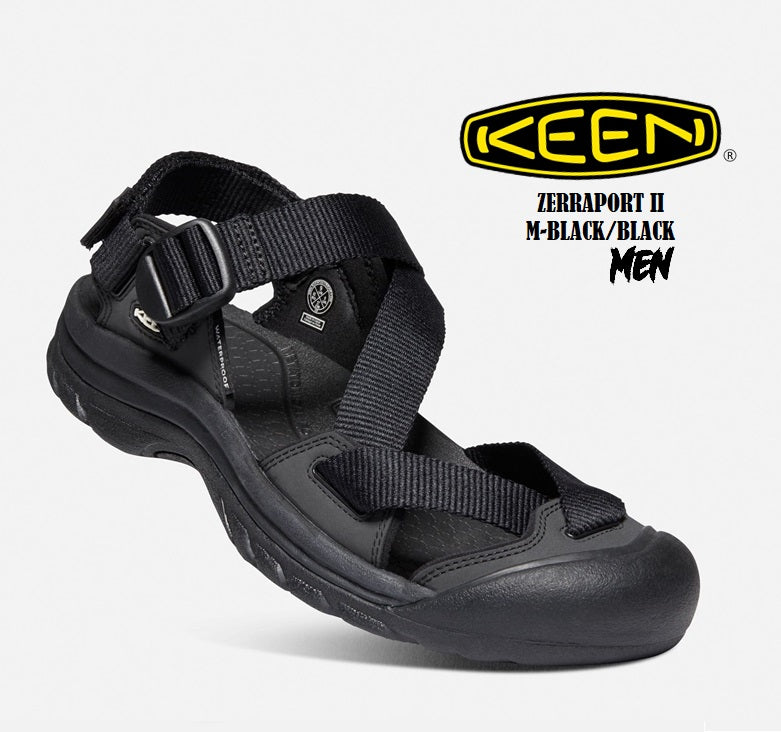 KEEN ZERRAPORT II Men's Black/Black Sandals