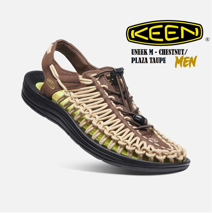 KEEN UNEEK Men's Chestnut/Plaza Taupe Sandals