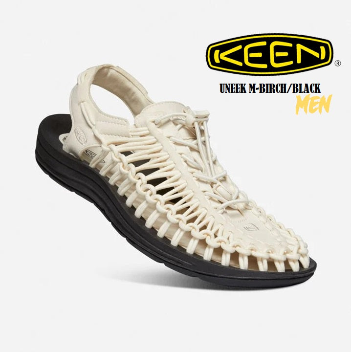 KEEN UNEEK Men's Birch/Black Sandals — G MILITARY