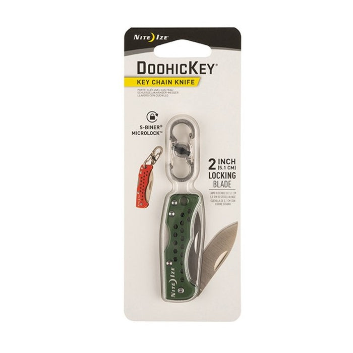 NITEIZE DOOHICKEY ,Keychain Knife, Olive