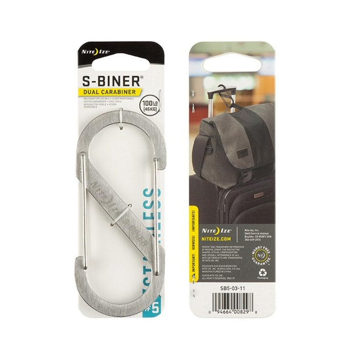Niteize S-Biner Dual Carabiner Stainless Steel #5 - Stainless