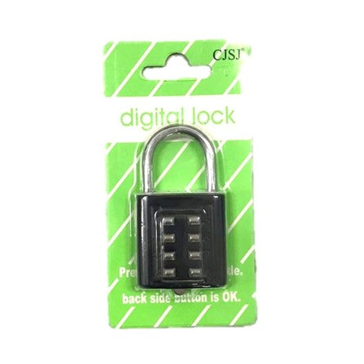 Number Locks, 8 Digit Lock, Black