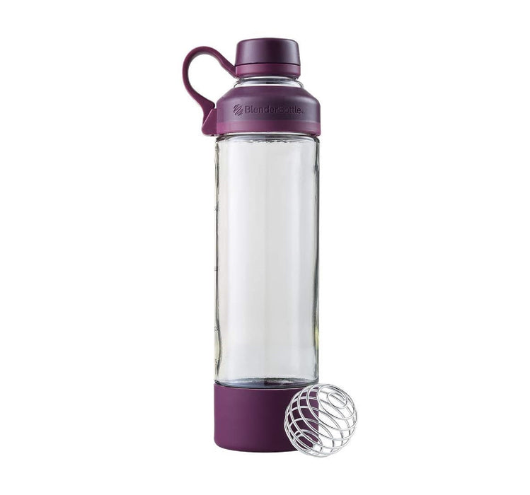 BlenderBottle Mantra Glass Shaker Bottle  - 20-oz. - Plum