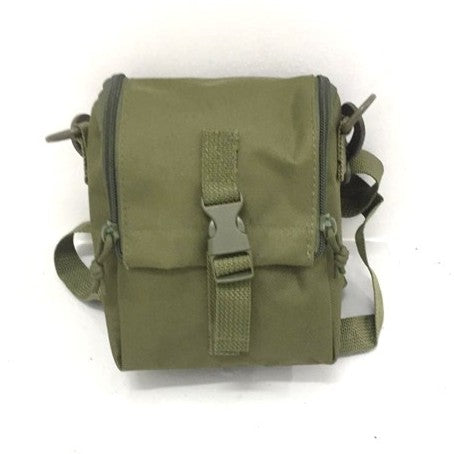 Military Dual Zipper Sling Pouch, Army Green