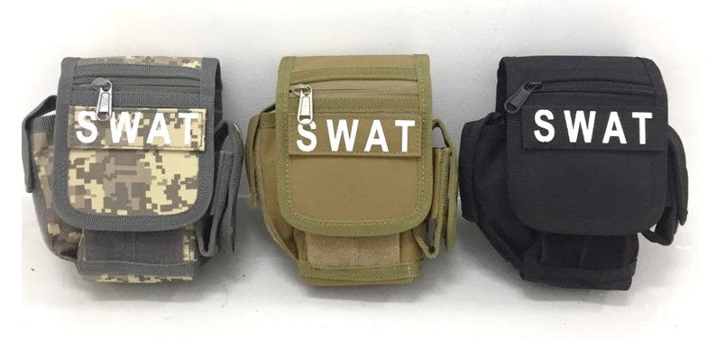 SWAT Military bag Waist pack Tactical Utility Tool Drop Pouch Carrier, Black