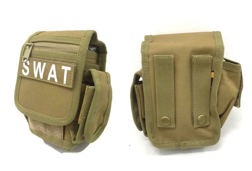 SWAT Military bag Waist pack Tactical Utility Tool Drop Pouch Carrier.Coyote tan