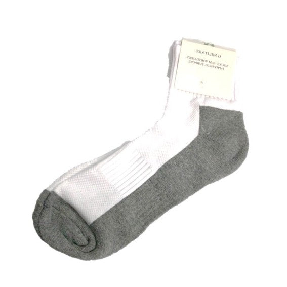 PT Socks, White & Grey
