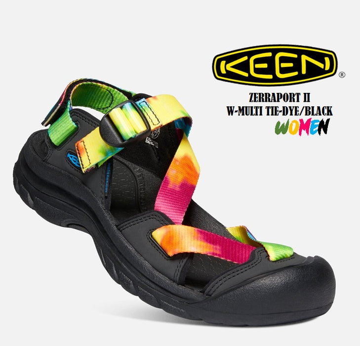 KEEN ZERRAPORT II Women's Multi Tye-Die/Black Sandals
