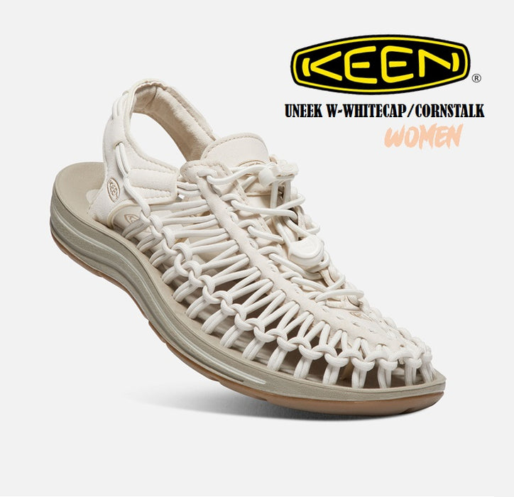 KEEN UNEEK Women's Whitecap/Cornstalk Sandals