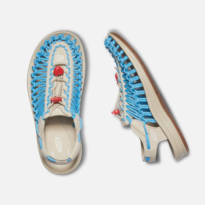 KEEN UNEEK Women's Safari/Vivid Blue Sandals