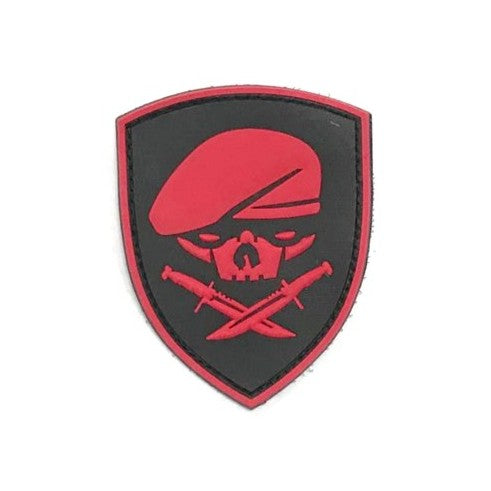INFANTRY SKULL Patch, Red