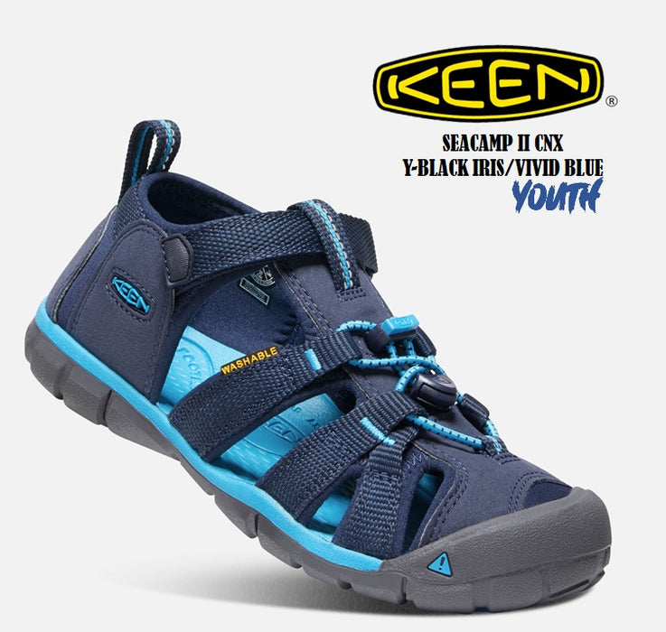 KEEN SEACAMP II CNX Youth Black Iris/Vivid Blue Sandals